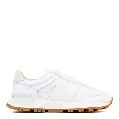 Maison Margiela White Polyamide Sneakers In Multi