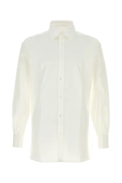 Maison Margiela Long Sleeved Butoned Shirt In White