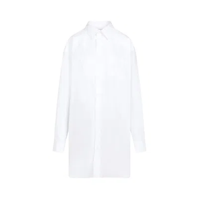 Maison Margiela White Poplin Shirt Mini Dress