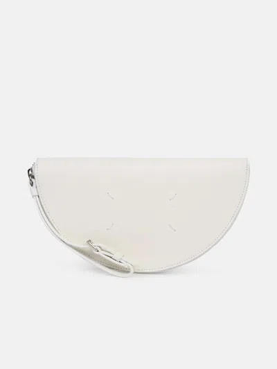 Maison Margiela White Saffiano Leather Clutch Bag