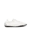 Maison Margiela Sprinters Branded Canvas And Suede Low-top Trainers