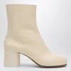 Maison Margiela Women's White Leather Ankle Boots In White