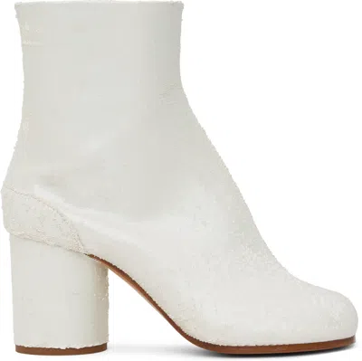 MAISON MARGIELA WHITE TABI ANKLE BOOTS