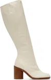 Maison Margiela White Tabi Boots In T1003 White