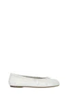 Maison Margiela Purple Tabi New Ballerina Flats In White