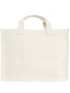 Maison Margiela Cotton Tote Bag Leather Handles