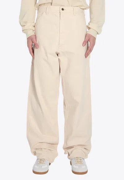 Maison Margiela Wide-leg Cargo Pants In Beige