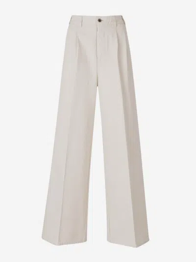 MAISON MARGIELA MAISON MARGIELA WIDE LEG COTTON PANTS