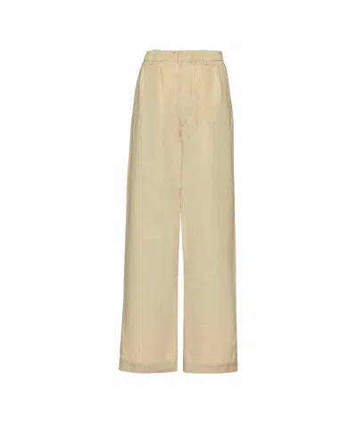 Maison Margiela Wide-leg Tailored Trousers In Nude