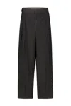 Maison Margiela Wide-leg Trousers In Black