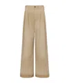 Maison Margiela Wide-leg Trousers In Brown