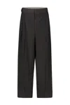 Maison Margiela Wide-leg Trousers In Black