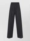 Maison Margiela Wide-leg Trousers With Belt Loops And Pockets In Black