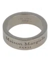Maison Margiela Wide Logo Ring In Silver