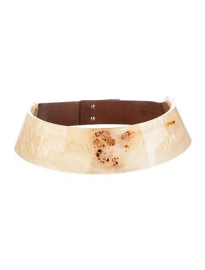 Pre-owned Maison Margiela Wide Waist Belt In Brown