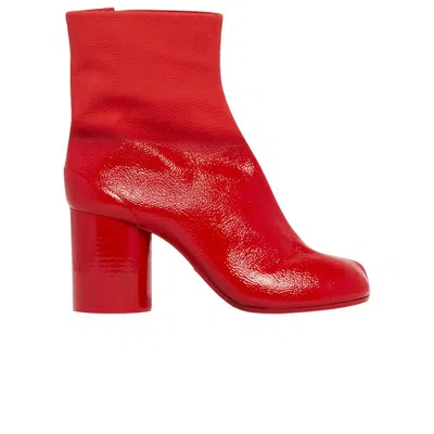 Pre-owned Maison Margiela Wmns  Tabi Ankle Boot 'red' | Silver | Women's Size 36