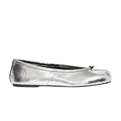 Pre-owned Maison Margiela Wmns  Tabi Ballerina Flat 'broken Mirror Silver' | Women's Size 38