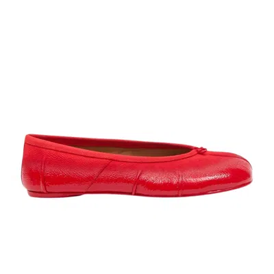 Pre-owned Maison Margiela Wmns New Tabi Ballerina 'siren' | Red | Women's Size 37