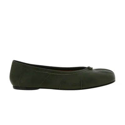 Pre-owned Maison Margiela Wmns Tabi Ballerina New Flat 'forest Green' | Women's Size 39