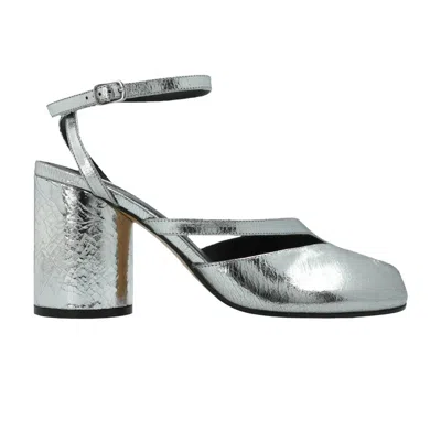 Pre-owned Maison Margiela Wmns Tabi Pump Sandal 'silver' | Women's Size 38