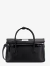 Maison Margiela Shoulder Bag With Detachable Strap And Top Handles In Black