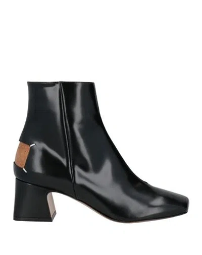 Maison Margiela Woman Ankle Boots Black Size 6.5 Leather