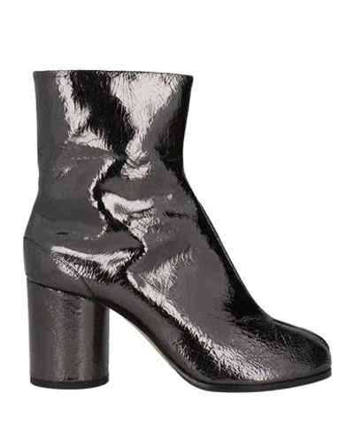 Maison Margiela Woman Ankle Boots Black Size 7.5 Leather