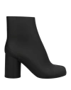 Maison Margiela Woman Ankle Boots Black Size 8 Pvc - Polyvinyl Chloride