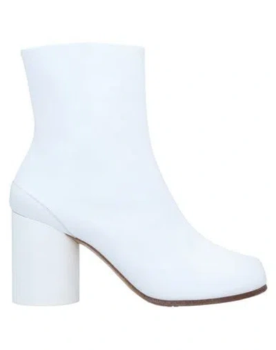 Maison Margiela Ankle Boots In White