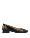 Maison Margiela Woman Ballet Flats Black Size 5.5 Leather In Black
