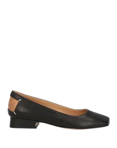 Maison Margiela Woman Ballet Flats Black Size 5 Soft Leather