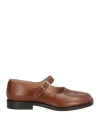Maison Margiela Woman Ballet Flats Brown Size 6 Leather