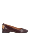 Maison Margiela Woman Ballet Flats Dark Brown Size 8 Soft Leather