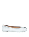 Maison Margiela Woman Ballet Flats Light Blue Size 5 Soft Leather