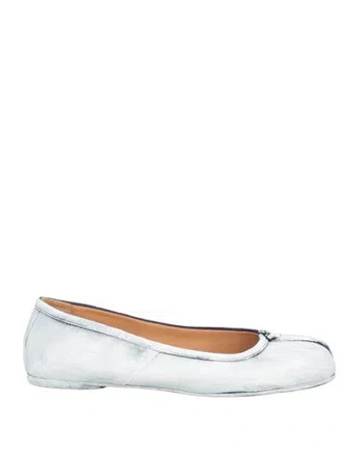 Maison Margiela Woman Ballet Flats White Size 11 Soft Leather