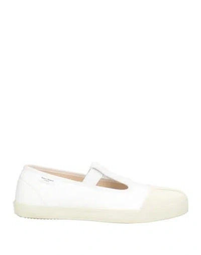 Maison Margiela Woman Ballet Flats White Size 9 Synthetic Fibers In Multi