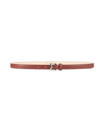 Maison Margiela Woman Belt Brown Size L Leather