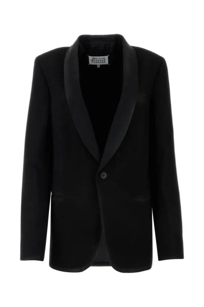 Maison Margiela Black Sigle Breasted Blazer
