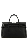 Maison Margiela Shoulder Bag With Detachable Strap And Top Handles In Black