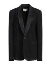 Maison Margiela Wool Single-breasted Blazer Jacket In Black