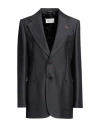 Maison Margiela Woman Blazer Charcoal Size 14 Wool, Mohair Wool In Grey