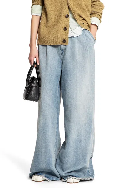 Maison Margiela Woman Blue Jeans