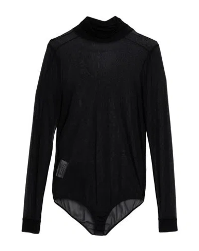 Maison Margiela Woman Bodysuit Black Size 6 Viscose