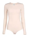 Maison Margiela Mm4 Viscose-blend Bodysuit In Pink