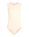 Maison Margiela Four-stitch Sleeveless Bodysuit In Pink