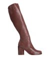 Maison Margiela Woman Boot Burgundy Size 7 Soft Leather In Red