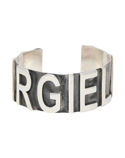 Maison Margiela Woman Bracelet Grey Size Iii Metal