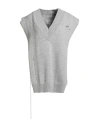 Maison Margiela Woman Cape Light Grey Size L Wool, Elastane In Gray