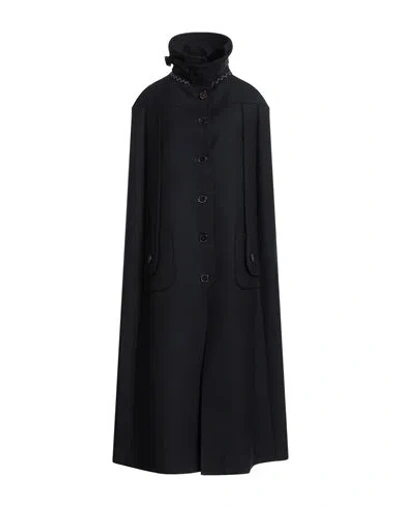 Maison Margiela Woman Cape Midnight Blue Size 4 Wool