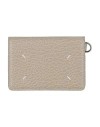 Maison Margiela Woman Cardholder Taupe Size - Leather